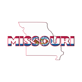 Missouri Colored State Letters T-Shirt