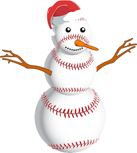 Baseball Snowman Christmas Shirt Magnet