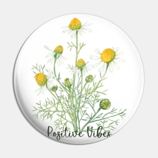 Positive vibes daisies Pin