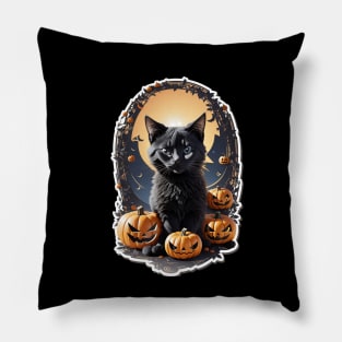 helloween party cat Pillow