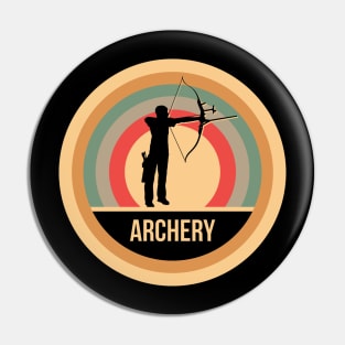 Retro Vintage Archery Gift For Archers Pin