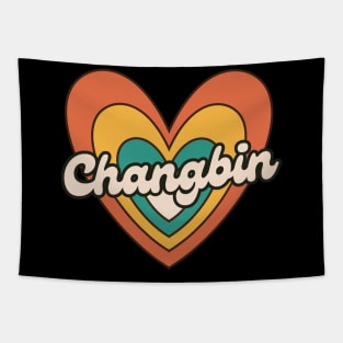 Retro Love Changbin SKZ Tapestry