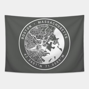 Boston Map Tapestry