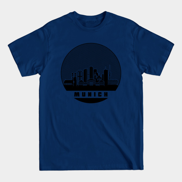 Disover Munich Germany Skyline - Munich - T-Shirt