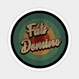 Circle Retro Vintage Fats Domino Magnet