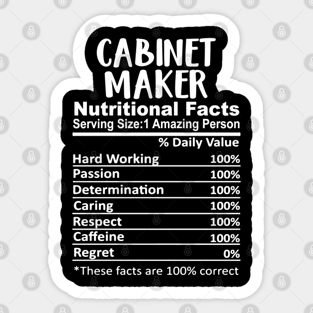 Cabinet Maker Nutrition Facts Funny