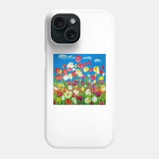 Alpine meadows. Tulips. Phone Case