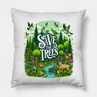 Guardians of the Forest: Save Our Trees Pillow