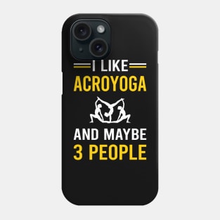 3 People Acroyoga Acro Yoga Phone Case