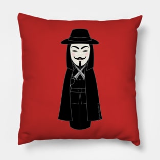 Kokeshi V for Vendetta Pillow