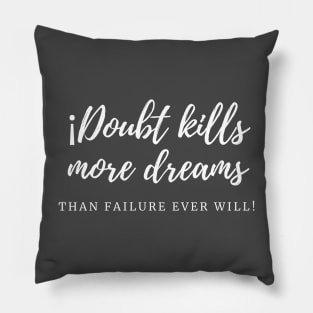 Frase motivacional Pillow