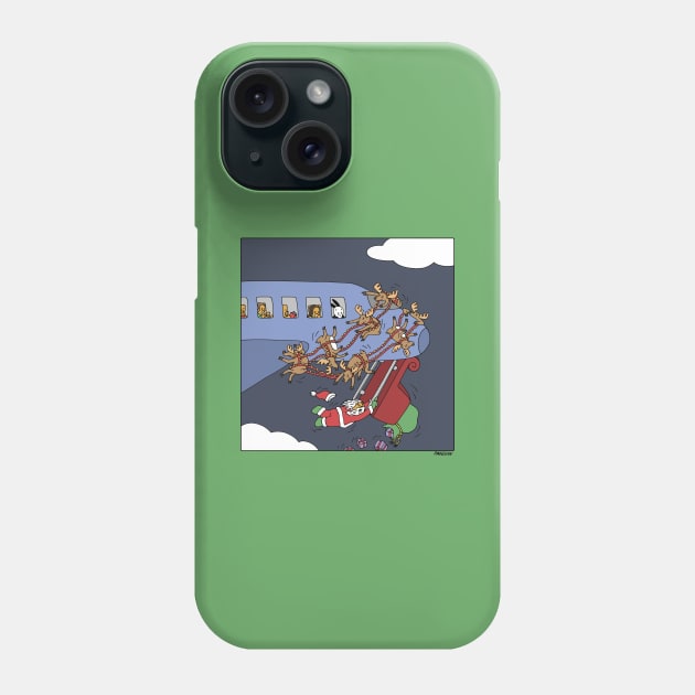 Santa sleigh Phone Case by Buni