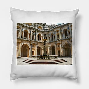 Convento de Cristo cloister. Pillow