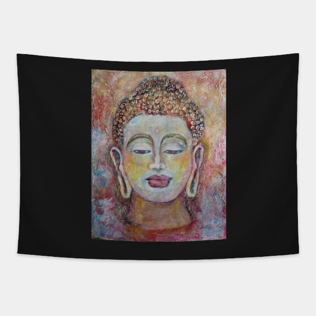 Just be,  love and compassion Buddha impression Tapestry by Renart