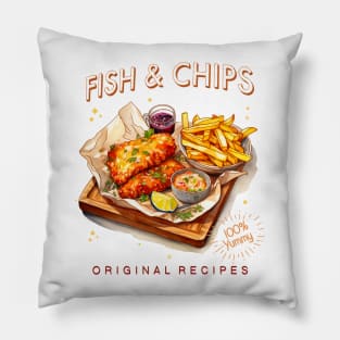 Fish and Chips Pillow