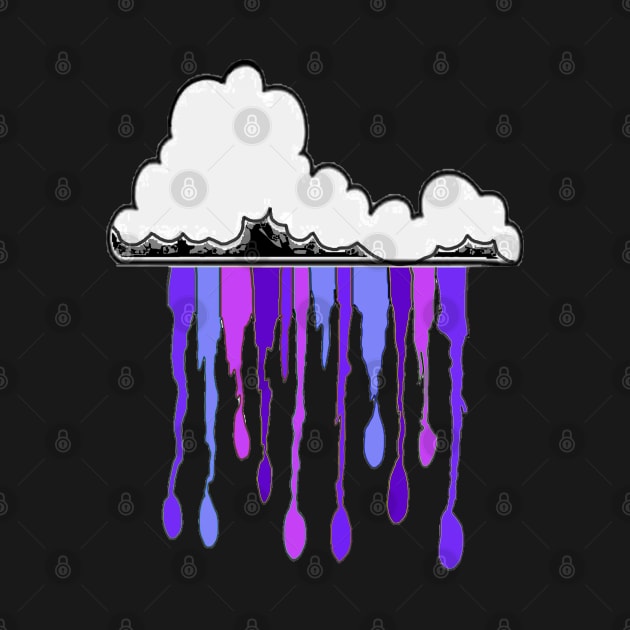 Purple Rain Pop Art by LowEndGraphics by LowEndGraphics