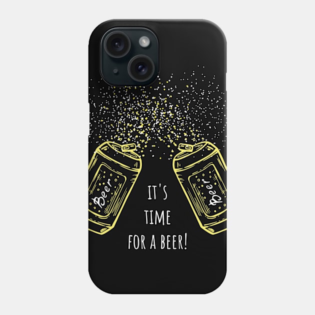 Hand drawn beer cans Phone Case by annaazart