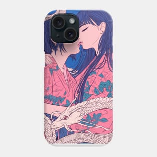 Geisha Lovers and Snake 6906 Phone Case