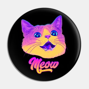 Colorful cat Pin