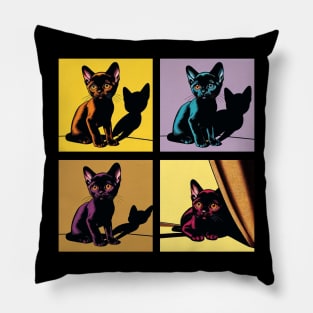 Cat Bombay Pop Art- Cute Kitties Pillow