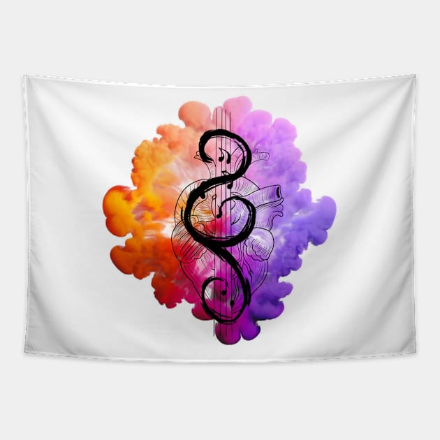 Music of the Heart Tapestry by ImSomethingElse