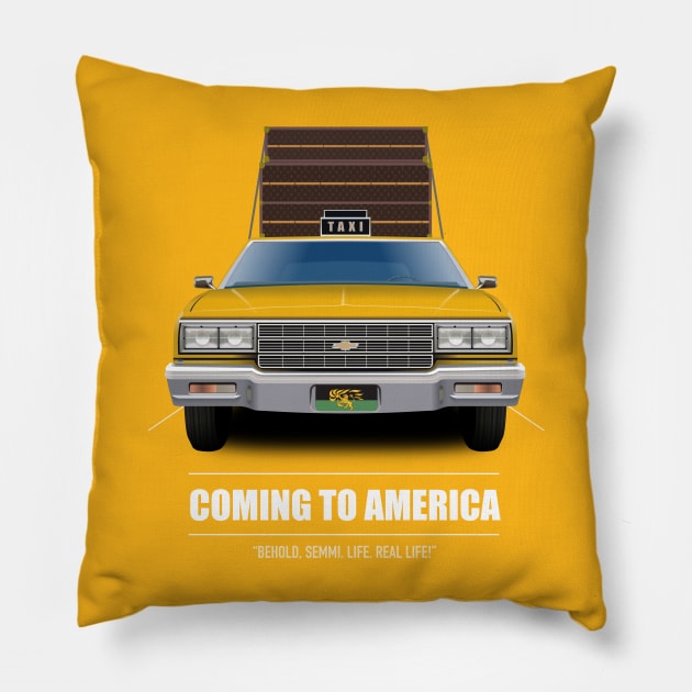 Coming to America - Alternative Movie Poster Pillow by MoviePosterBoy