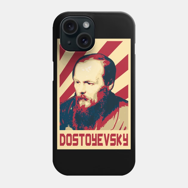 Fyodor Dostoyevsjy Retro Phone Case by Nerd_art