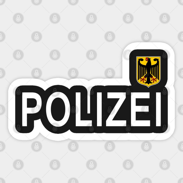 german police, polizei - German Police Polizei - Sticker