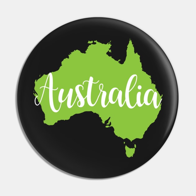 Australia - Green Pin by emilystp23