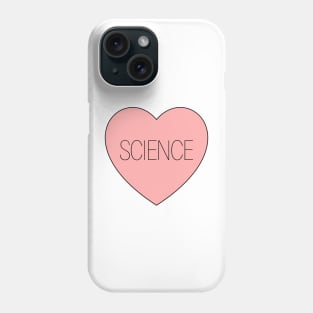 I Love Science Heart Phone Case