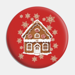 Gingerbread House Cute Snowflakes Cookies Pin