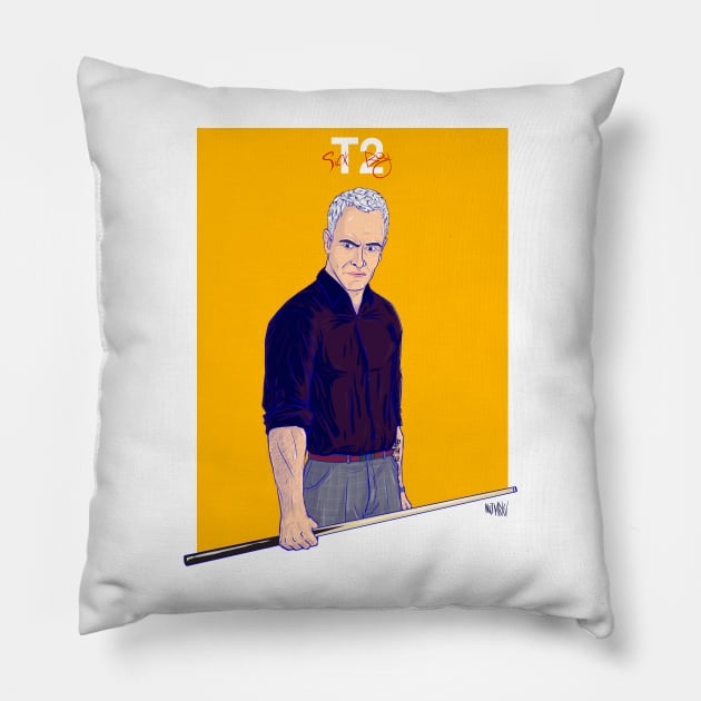 Sickboy from Trainspotting 2 movie Pillow by nktmrkv