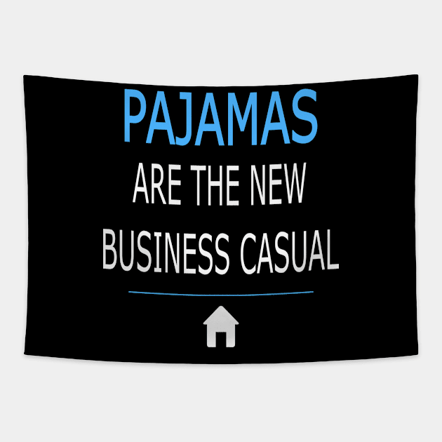 Funny Work From Home Gift Tapestry by JPDesigns