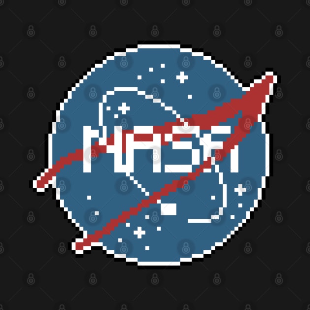 nasa logo pixel art by pixel eats sugar