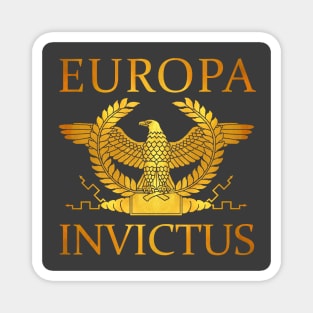 Europa Invictus - Gold Eagle on Gray Magnet