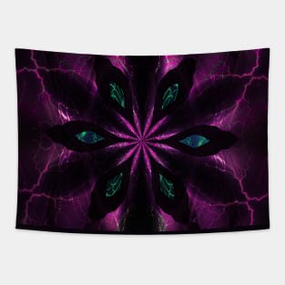 Purple Lightening Kaleidoscope Tapestry