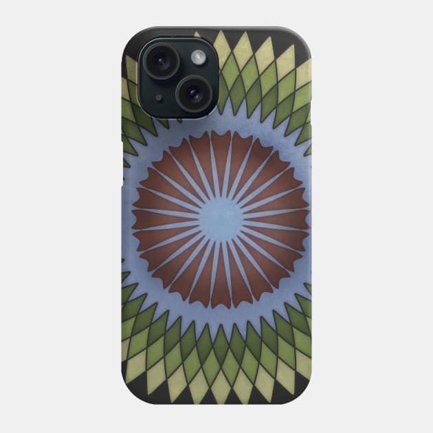 Stained Glass Geometry #2 - the sun also rises Phone Case by directdesign