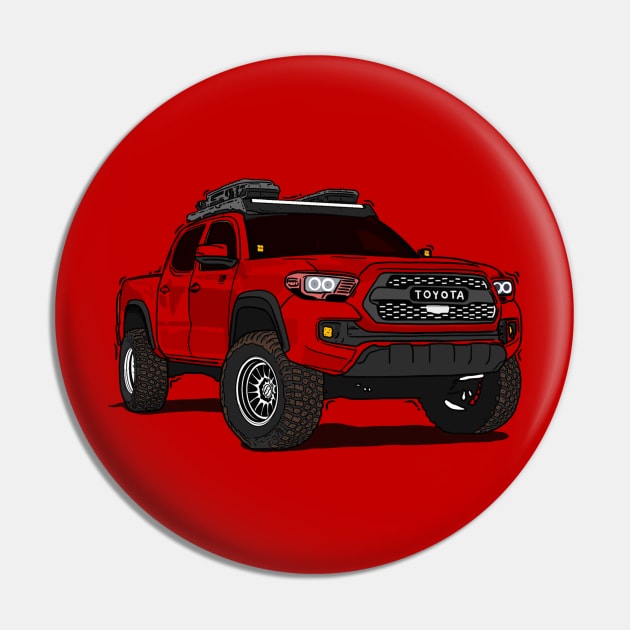 Toyota 4Runner Red Pin by 4x4 Sketch