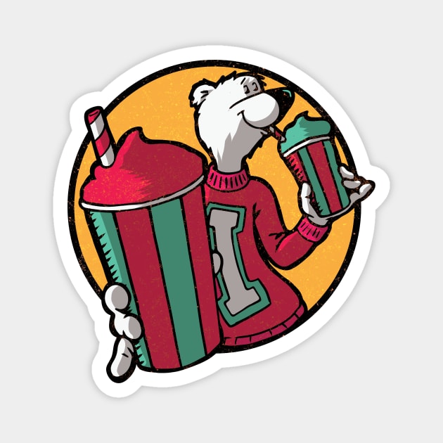 Polar Bear Slush Magnet by Doc Multiverse Designs