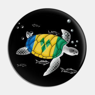 Saint Vincent and the Grenadines Turtle Pin