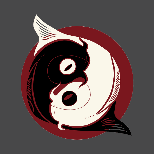 Koi carp yin yang by Sloosh