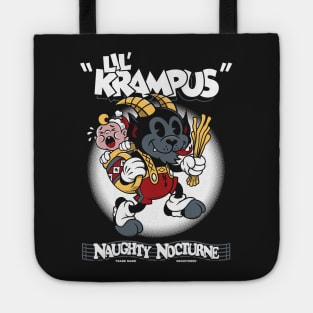 Lil Krampus - Vintage Cartoon Christmas - Creepy Cute Rubber Hose Tote