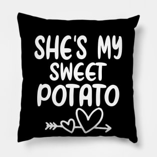 She's My Sweet Potato, I Yam Pillow