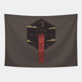 The Crimson Tower Tapestry