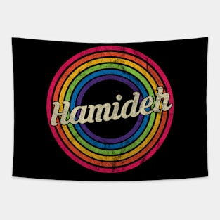 Hamideh - Retro Rainbow Faded-Style Tapestry