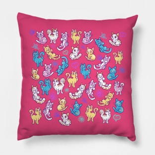 Colourful Cats Pillow