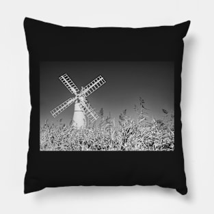 Thurne Mill in rural Norfolk, UK Pillow