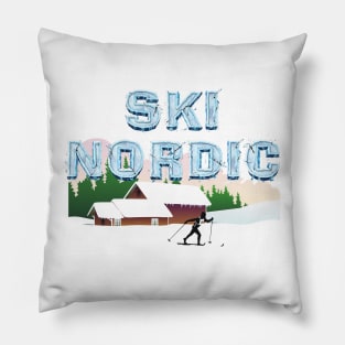 Ski Nordic Pillow