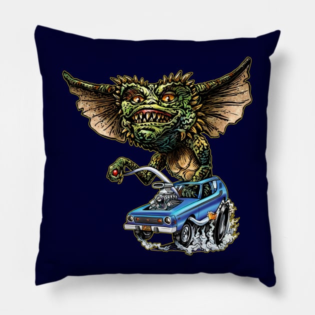 Gremlins Pillow by ChetArt