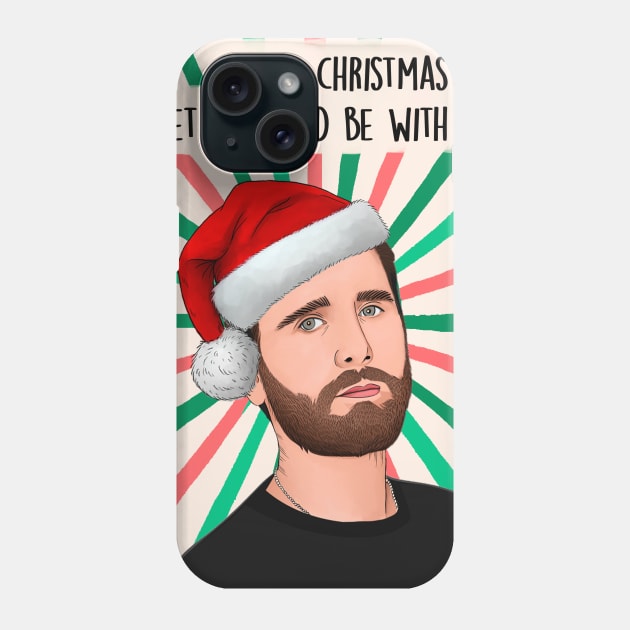 Xmas Scott Disick Phone Case by Poppy and Mabel